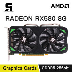 GAME REVOLUTION AMD RX 580 8GB GDDR5 256bit Black GPU Desk Computer Gaming Graphics Card