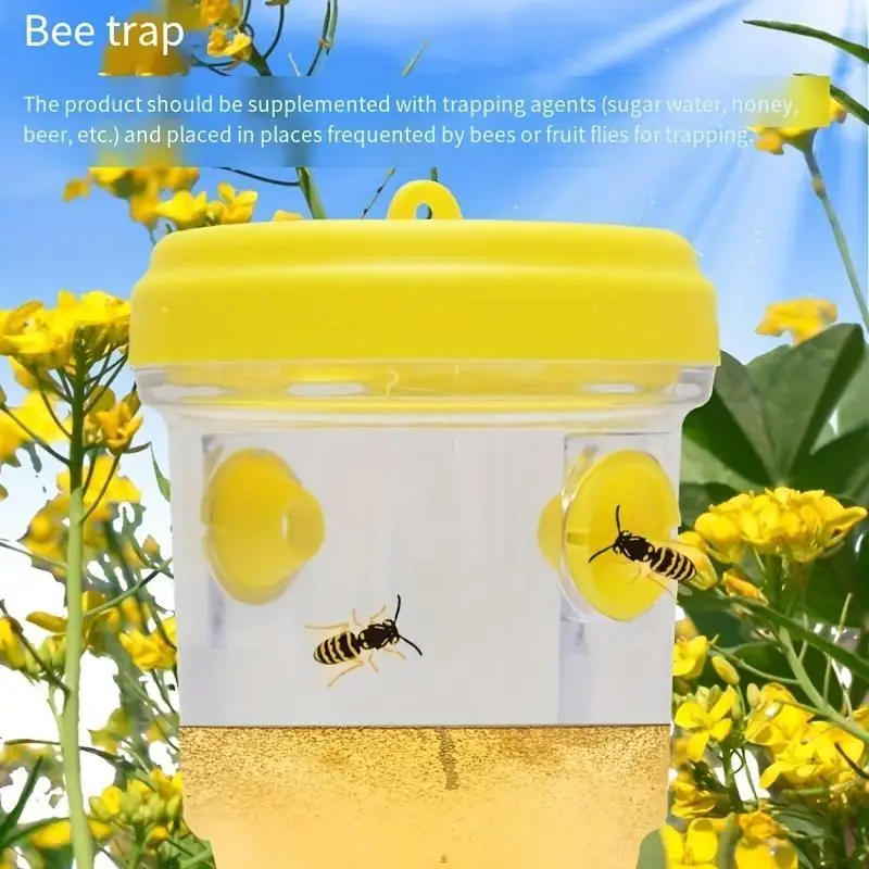 Description Picture 5 of itemClear Plastic Outdoor Insect Trap with Lid - Effective for Catching Fruit Flies, Wasps, Transparent Design for Easy Monitoring