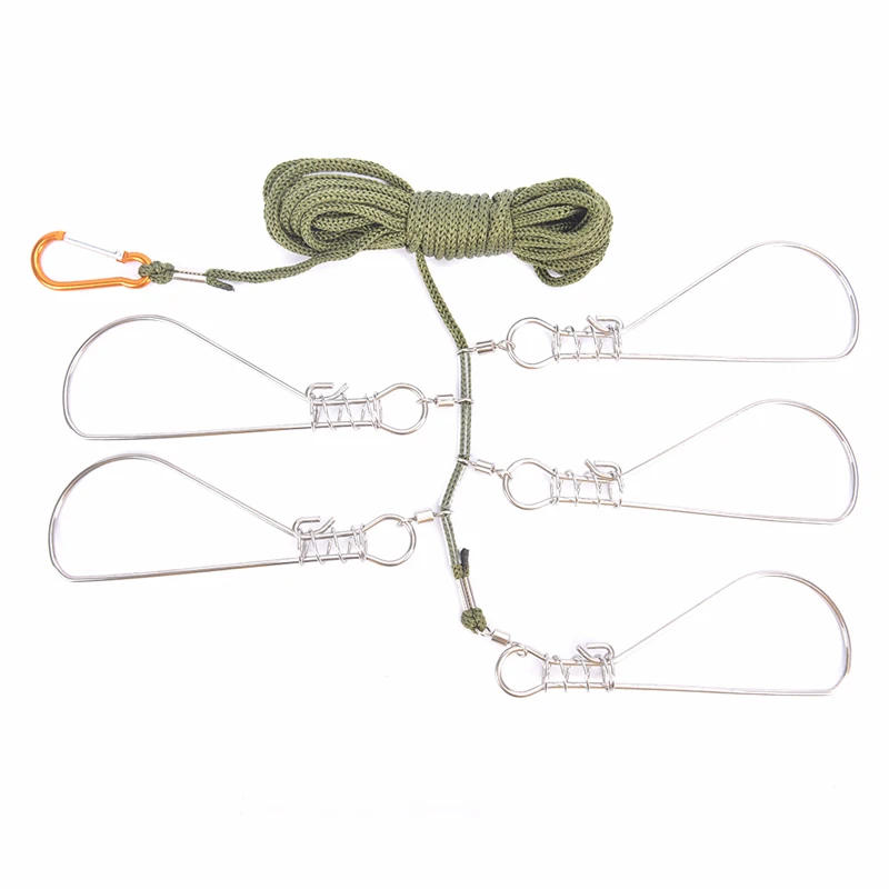 Description Picture 4 of itemFishing Lock Buckle Fishing Snaps Chain Stringer With Float Live Fish Lock Belt