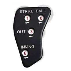 4 Wheel Referee Counter Non-Slip Softball Umpire Indicator Baseball Scorer for Scorekeeper Recording Outs & Innings Balls