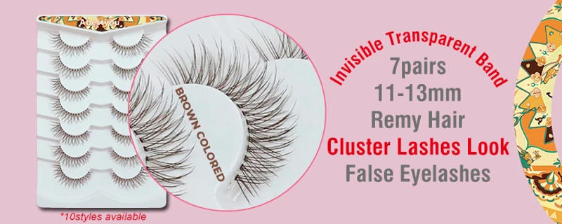Description Picture 3 of itemAbestyou New 10 Pairs 3d Short Wispy Thin Band Soft False Eyelashes Extension Natural Style Faux Cils Maquillaje Al Por Mayor