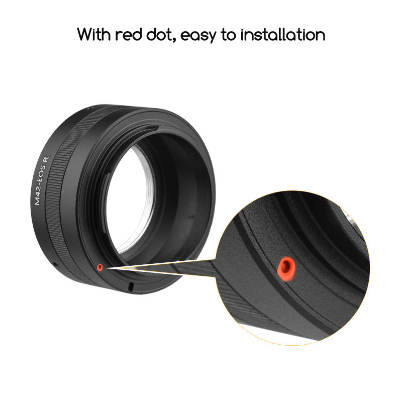 Description Picture 5 of itemManual Lens Mount Adapter Ring Aluminum Alloy for M42-Mount Lens to Iconic Brand EOS R/RP/Ra/R5/R6 RF-Mount Mirrorless Camera