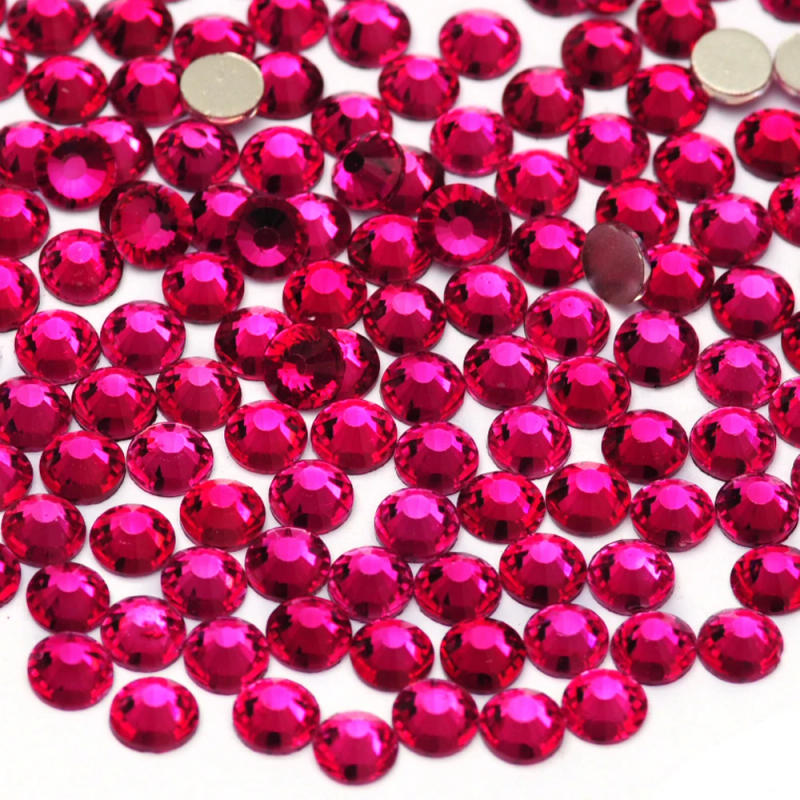 Description Picture 5 of item2000NOHF Small Size Beauty Glass Crystal Colorful Decorations Flatback Crafts Making Accessories Rhinestones For Dress/Nail Art