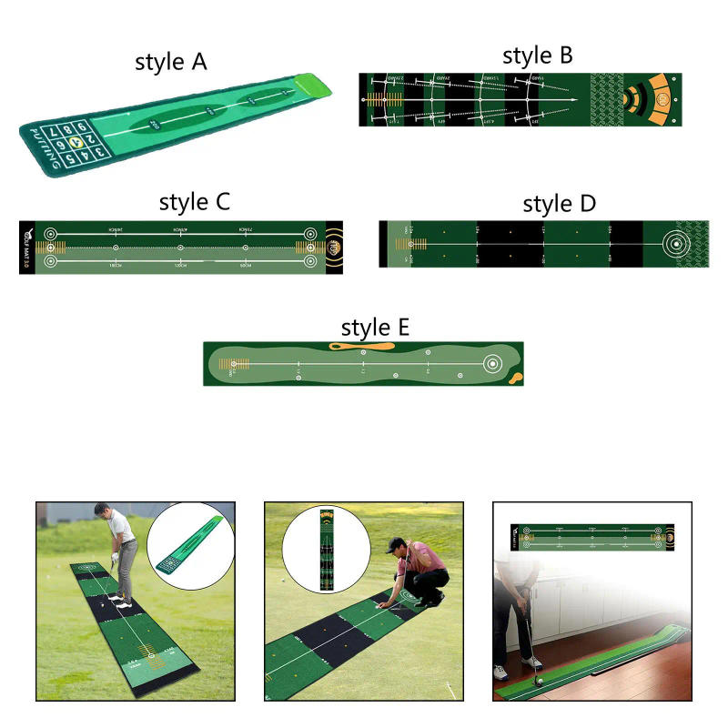 Description Picture 4 of itemGolf Putting Mat Golfer Gift Golf Practice Hitting Mat for Park Office Home