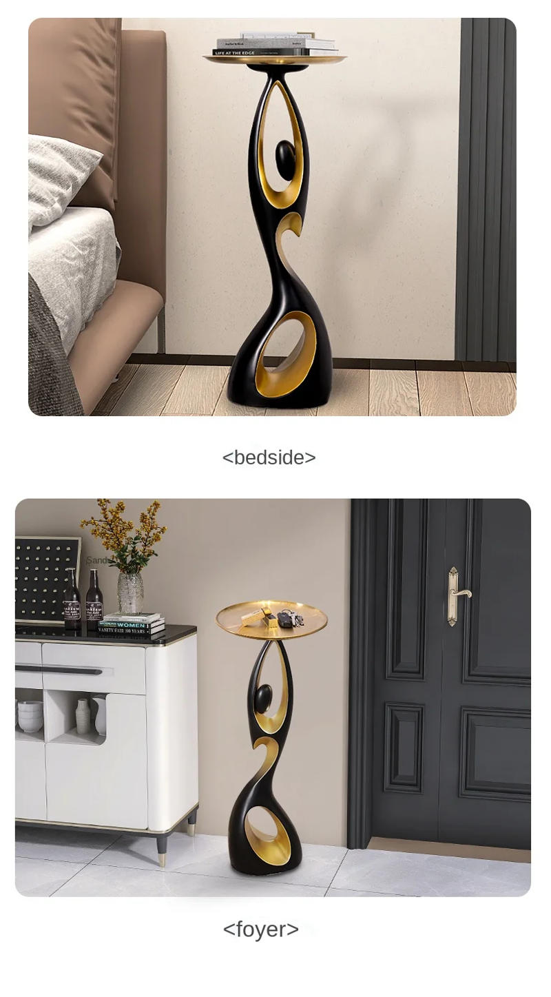 Description Picture 5 of itemCreative Home Decor Art Abstract Sofa Side Table Light Luxury Living Room Porch Decoration Corner Table Designer Furniture