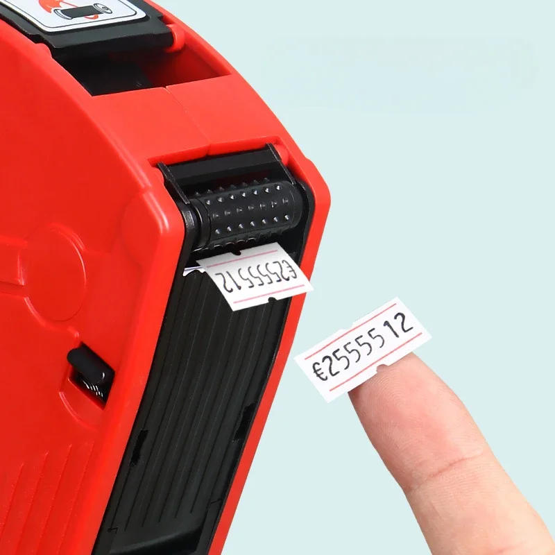 Description Picture 6 of itemMX-5500 8 Digits Handheld Price Tag Gun with 1 Ink Coding Machine Price Label Gun for Retail Stores Supermarket $ € £ ₽ Kg