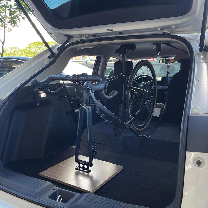 Description Picture 6 of itemBicycle Fork Mount Car Roof Rack Support Quick Release Aluminum Alloy MTB Road Bike Front Fork Block Stand for Car Truck Trailer