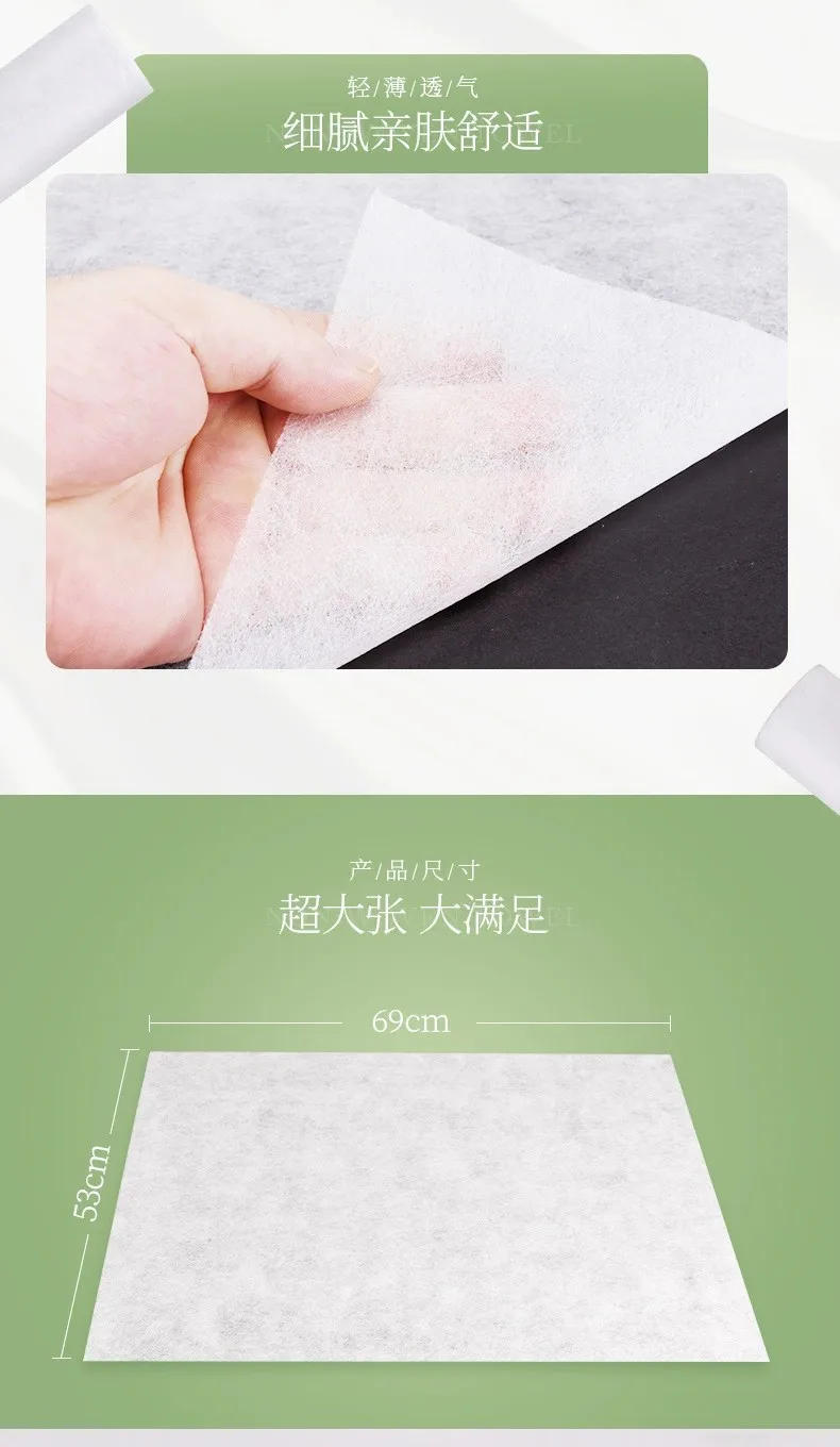 Description Picture 5 of item50 Sheets Disposable Spa Salon Massage Bed Sheets Non-Woven Headrest Paper Roll Table Cover Tattoo Supply Massage Mattress Sheet