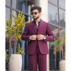 3 Piece Men's Three-pieces Suit (Jacket+Pants+Vest) New High-quality and Handsome  Casual Slim Male Clothing