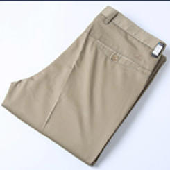 Summer Business Casual Pants Men's Thin and Silky Breathable High Waist Loose Straight Daily Office Large Size Suit Pants