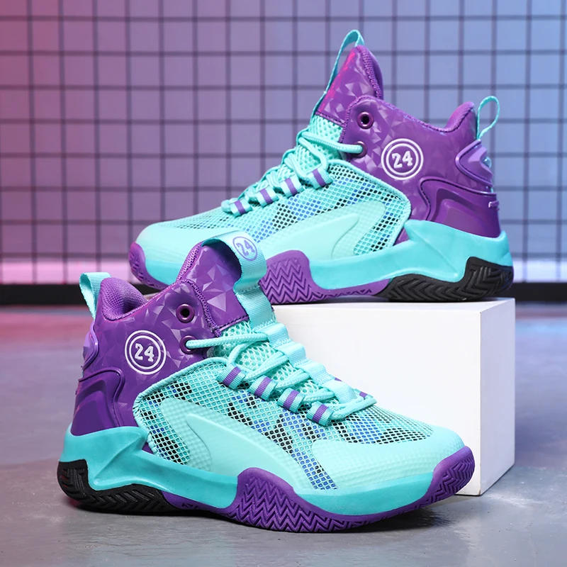 Description Picture 4 of itemBoys Brand Yellow Basketball Shoes Kids Sneakers Thick Sole Non-slip Children Sports Shoes Child Boy Basket Trainer Shoes Girls