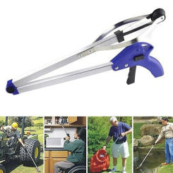 Litter Picker Gripper Garbage Collector Sanitation Broom Waste Clip Aluminum Picks Dustpan Collector Tools Waste Folding Al Z9p7
