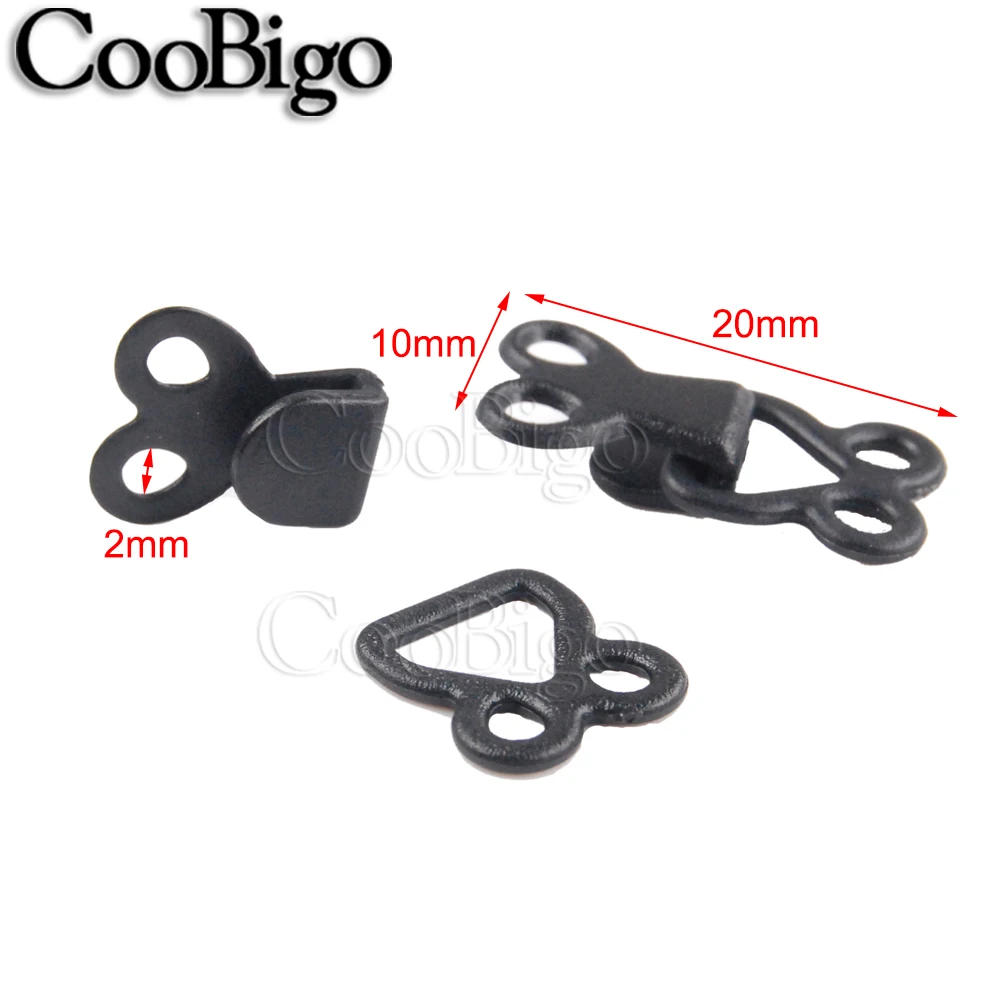 Description Picture 3 of item50pcs Plastic Hook And Eye Clasp Button Buckle For Garment Trousers Skirts Bras Sewing Accessories Size 20X10mm