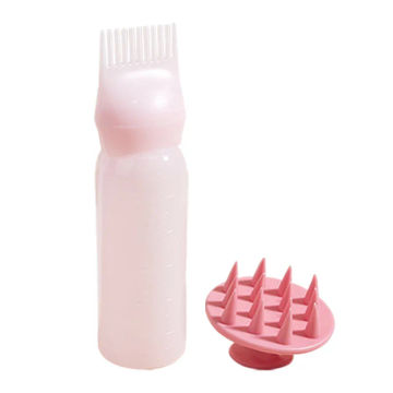 2PCS Hair Dye Applicator Bottles with Brush for Hair Oil Spray Bottle For Hair Dyeing Shampoo Hairdressing Coloring Tools