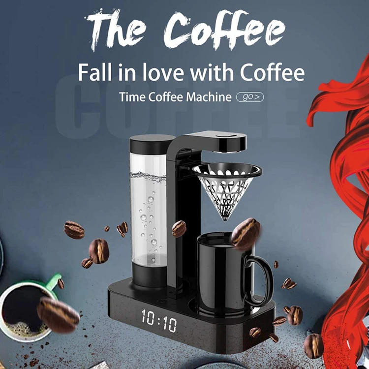 Description Picture 4 of itemPortable Commercial Stainless Steel Electric Automatic Drip Espresso Coffee Machine Manual Battery Powered Express Coffee Maker