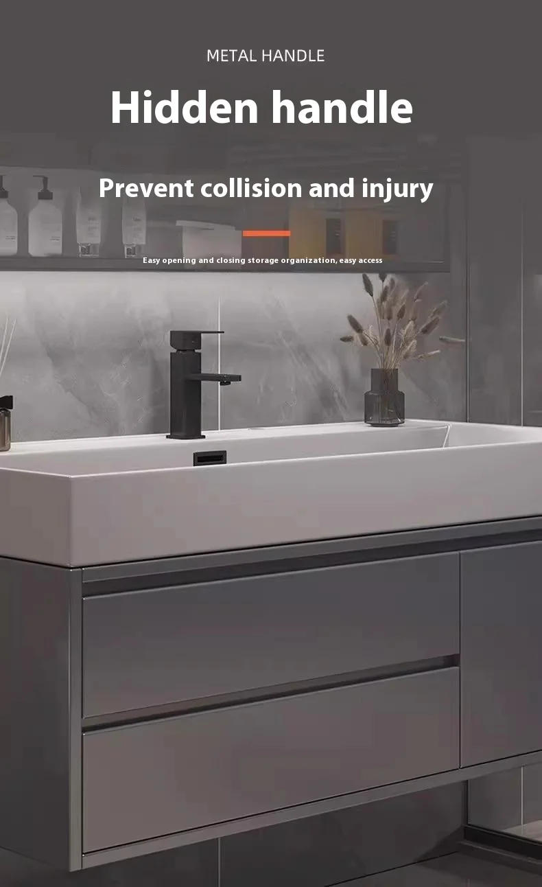 Description Picture 5 of itemLocker Open Cabinets Towel Cabinet Furniture Luxury Bathroom Kit Mirrors Storage Washbasin Column Wall Kabinet Sinks Drawer