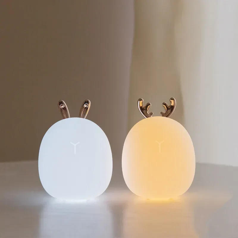Description Picture 3 of itemLED Home Deco Night Light USB Silicone Cartoon Animal Bedrooms Bedside Night Lamp Living Room Lighting Desktop Table  Lamps