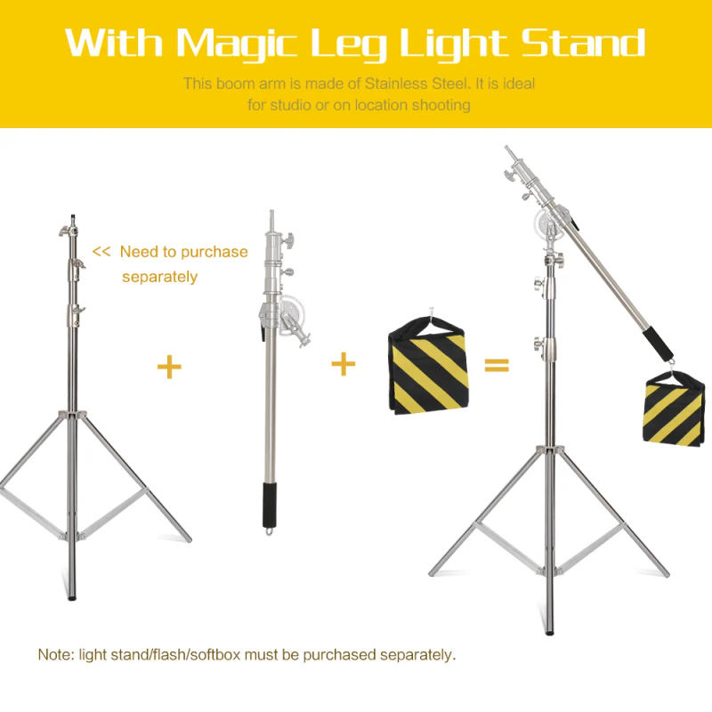 Description Picture 4 of item290cm Tripod for Camera Aluminum Alloy Light Stand Portable Stand For Ring Light Live Youtube Cellphone Video & Photography Soft