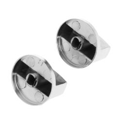 2Pcs Gas Stove Parts Metal Knob Cooker Oven Kitchen Control Universal New 918D