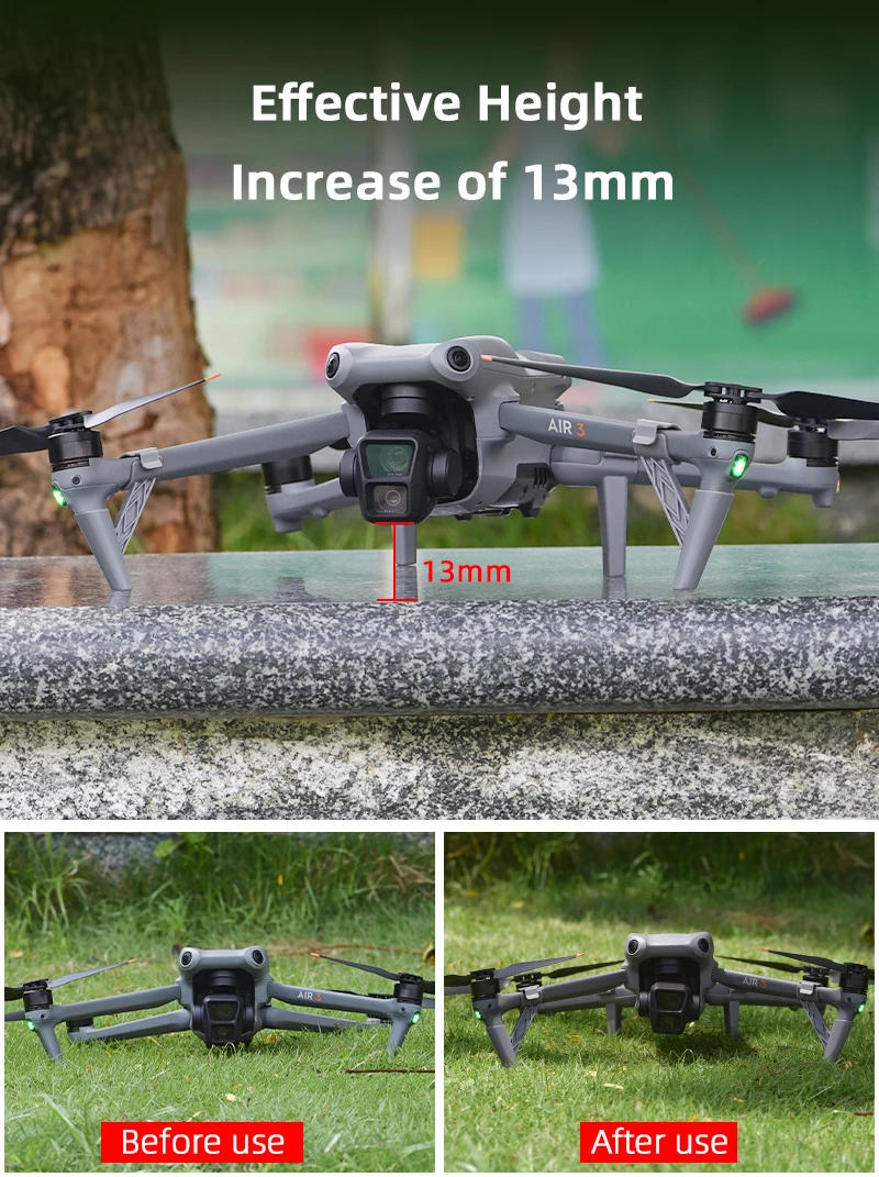 Description Picture 4 of itemLanding Gear for DJI Air 3/Air 3S Increase Expansion Bracket Extended Ultra -Light Leg Gimbal Camera Protection Drone Accessory