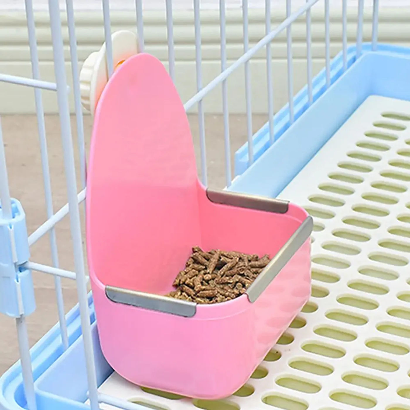Description Picture 5 of itemPet Food Bowl Fixed Large-capacity Anti-drop Impact-resistant pet food dispenser Bowl For Rabbit Guinea Pig Pet Accessories