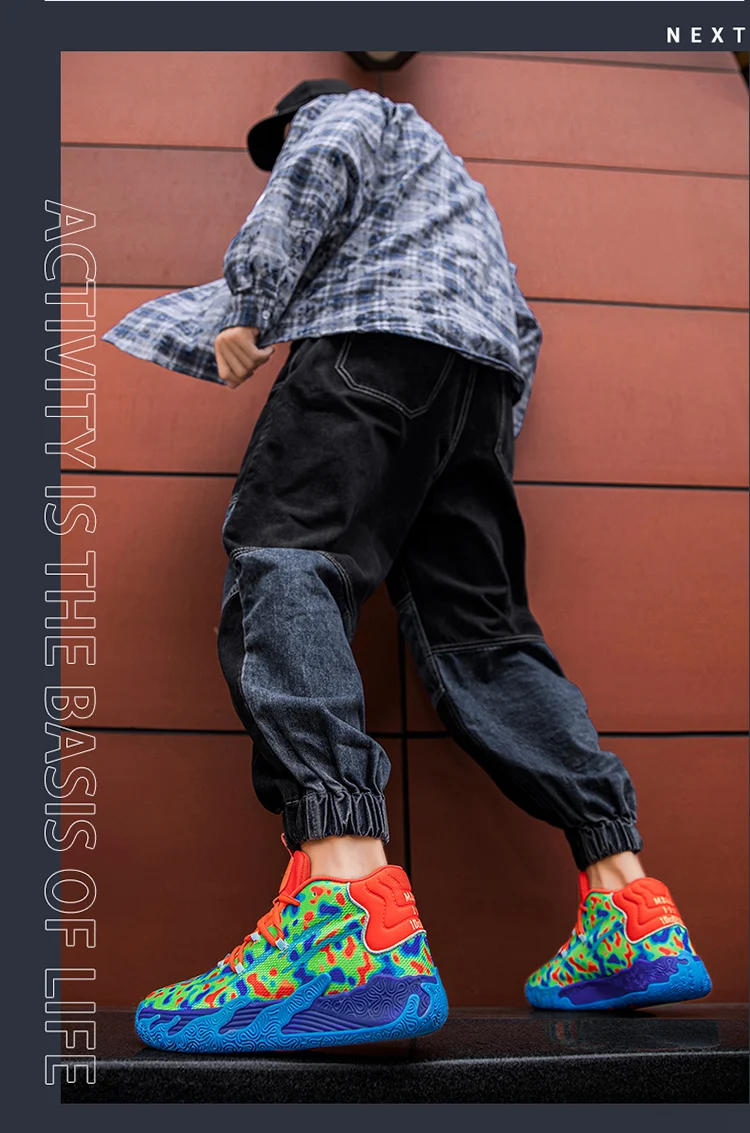 Description Picture 6 of itemBasketball Shoes Breathable Confortable Sports Shoe Training Athletic Women Basketball Sneakers Shoes for Men with Free Shipping