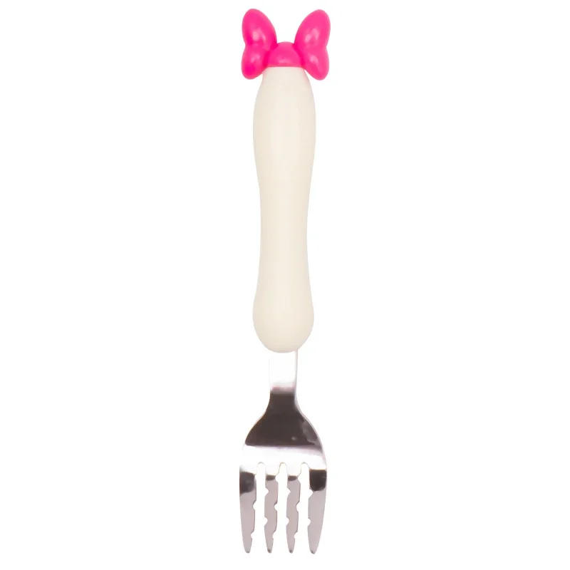 Description Picture 4 of itemChildren's Creative Cutlery Set Stainless Steel Training Cutlery Cute Cartoon Shape Fork & Spoon Baby Fork & Spoon