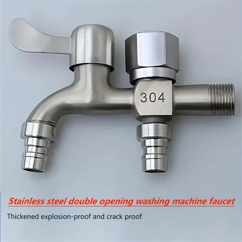 Description Picture 2 of item1Pc One-in-two-out Mop Pool Faucet Dual-water Dual-water Tap Expansion Faucet for Washing Machine Outdoor Garden Bibcock