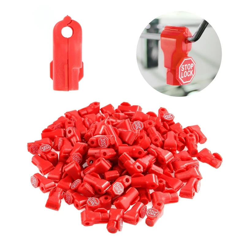 Description Picture 3 of item100pcs Supermarket Hook Stoplock Pegboard Loss Prevention Shop Hook Stop Lock Commodity Security Display Security Locks 5mm 6mm
