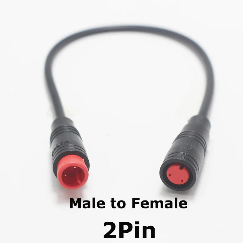 Description Picture 3 of item1Pcs 20/100cm M6 male to female Plug Extension Cable 2 3 4 5 6 Pin Electric Bicycle Waterproof for Display Copper Wire