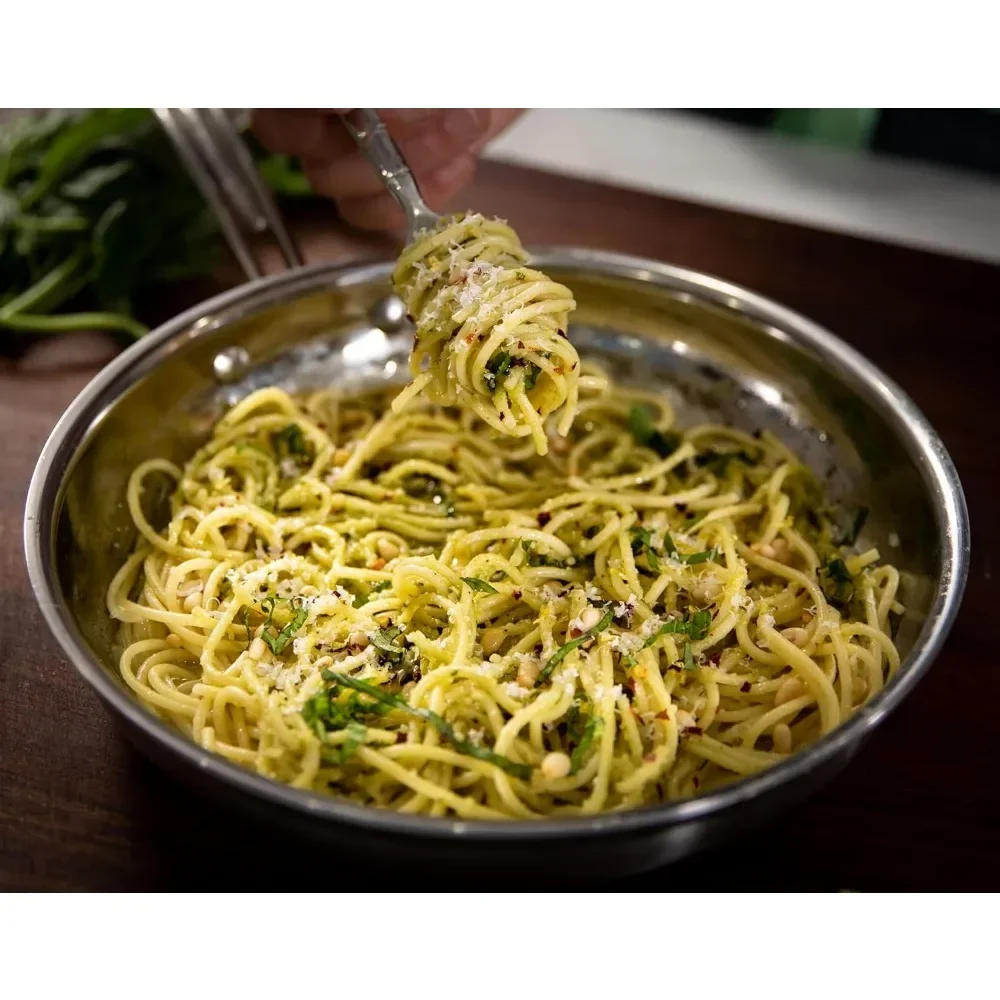 Description Picture 5 of item12 Piece Cookware Set, MultiClad Pro Triple Ply, Silver, MCP-12N