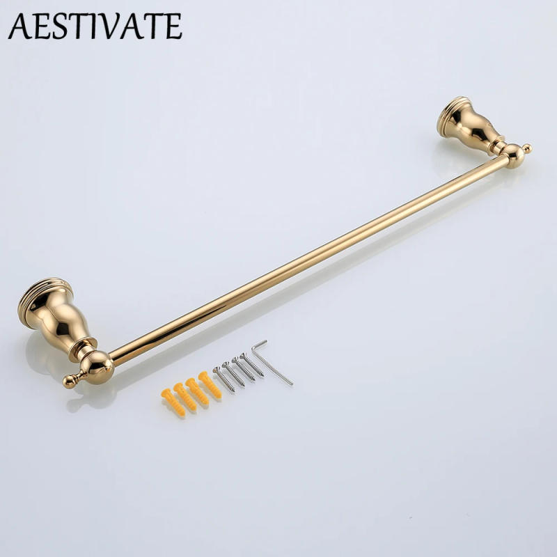 Description Picture 4 of itemDeep Gold Bathroom Hardware Set Kit Accessories Wall Shelf Towel Bar Rack Rail Robe Hanger Toilet Brush Roll Paper Holder