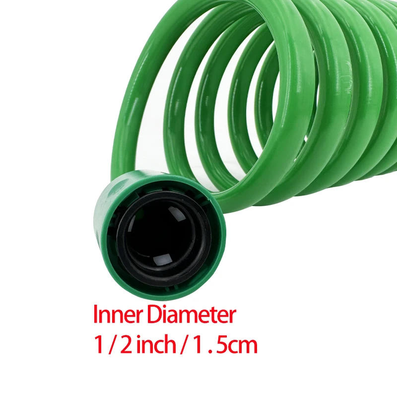 Description Picture 6 of itemGarden Irrigation Water Pipe Sprinkler Head With 7-Function Nozzle Hose, Car Cleaning Spring Pipe, Plastic Hose Cleaning Tool