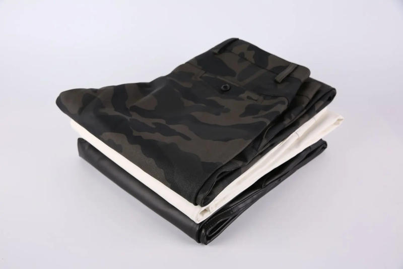 Description Picture 6 of itemMen's Leather Pants Elastic Waist Jogger Pants PU Leather Motorcycle Trousers Biker's Pants