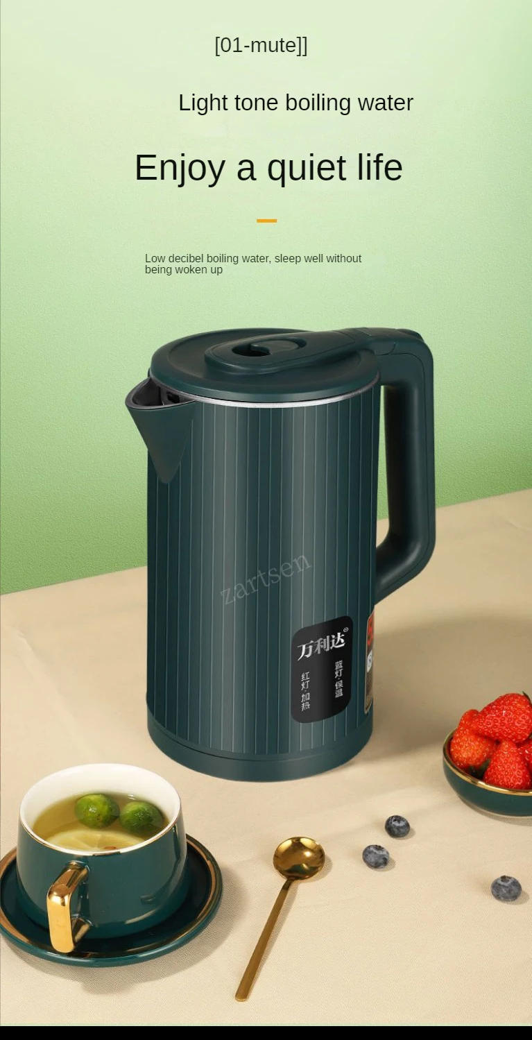 Description Picture 6 of item3L 1500W Electric Kettle Tea Pot Auto Power-off Protection Water Boiler Teapot Instant Heating Stainles fast boiling