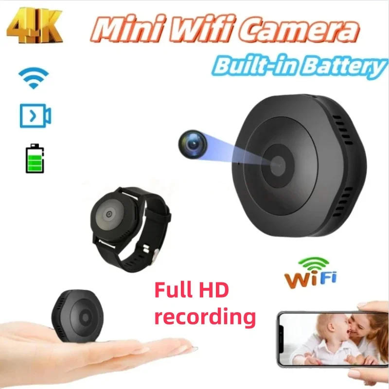 Description Picture 2 of itemMini Camera 4K 1080p HD Wifi Smart Home IP Webcam Remote Surveillance Portable Micro Camcorder Night Vision Invisible Espia Cam