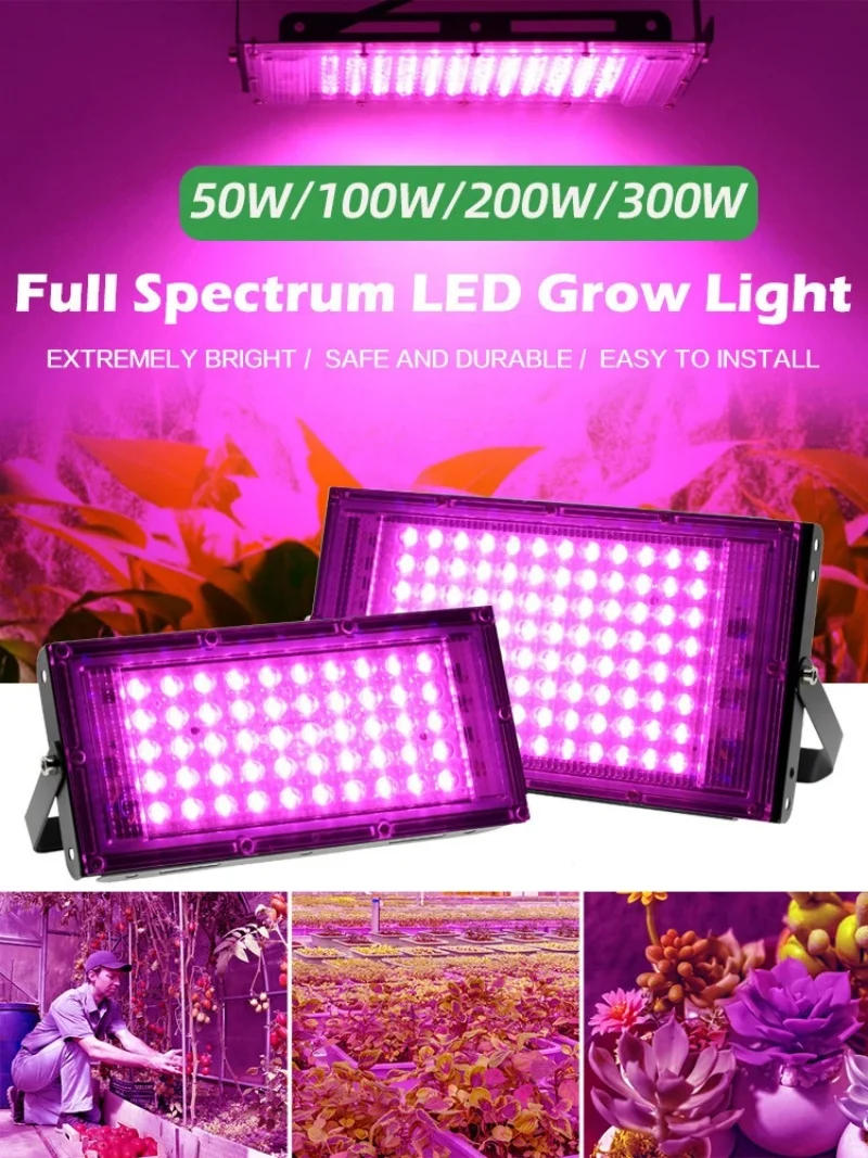 Description Picture 2 of itemLED Plant Grow Light Full Spectrum Hydroponic Phytolamp For Planting Cultivation Vegetable Seeds Greenhouse Grow Tent Floodlight