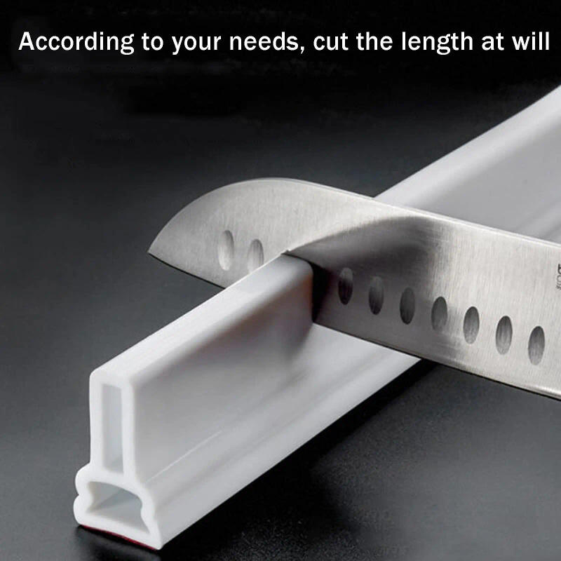 Description Picture 3 of itemSelf-Adhesive Silicone Bathroom Water Stopper Water Retaining Strip Bendable Bathroom Door Washing Machine Shower Dam Barrier