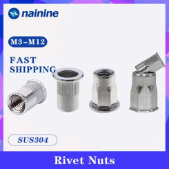 304 Stainless Steel Rivnut Small Countersunk Head Riveted Nuts Insert Cap Rivet Nut M3-M12