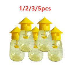 LOT Fruit Fly Trap Killer Yellow Plastic Drosophila Trap Fly Orchard Anti Fruit Catcher Pest Fly Trap Control Insect Products