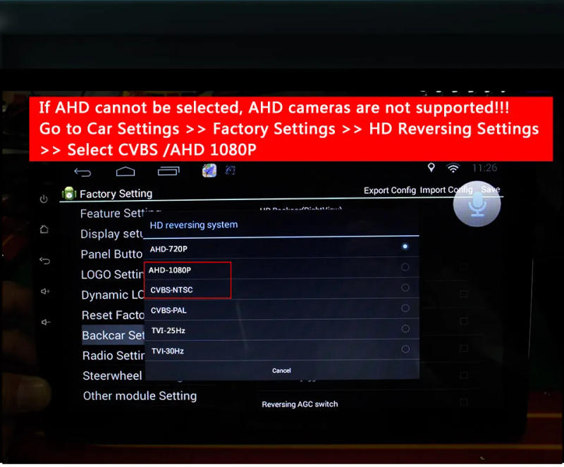 Description Picture 3 of itemSMARTOUR AHD 1080P Car Rear View Camera for Ford Focus 2 MK2 Mondeo MK4 S-Max C-Max Kuga MK1 Fiesta MK7 Rover Range Freelander 2