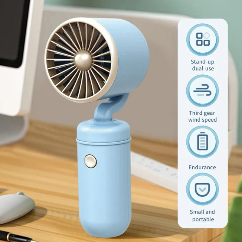 Description Picture 4 of itemHandheld Mini Fan Portable Pocket Fan USB Charging Fan Rechargable Summer Cooling Fan for Home Outdoor Office