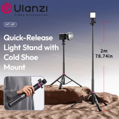 Ulanzi MT-89 2M Lamp Tripod Stand for 40W 100W 120W COB Fill Light Softbox Camera and Phone Action Camera With 1/4 Screw Bracket