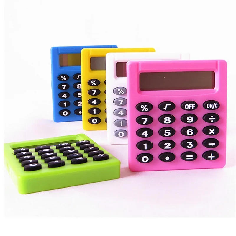 Description Picture 2 of itemBoutique Stationery Small Square Personalized Mini Creative Calculator Candy Color School Office Electronics 8-digit calculator