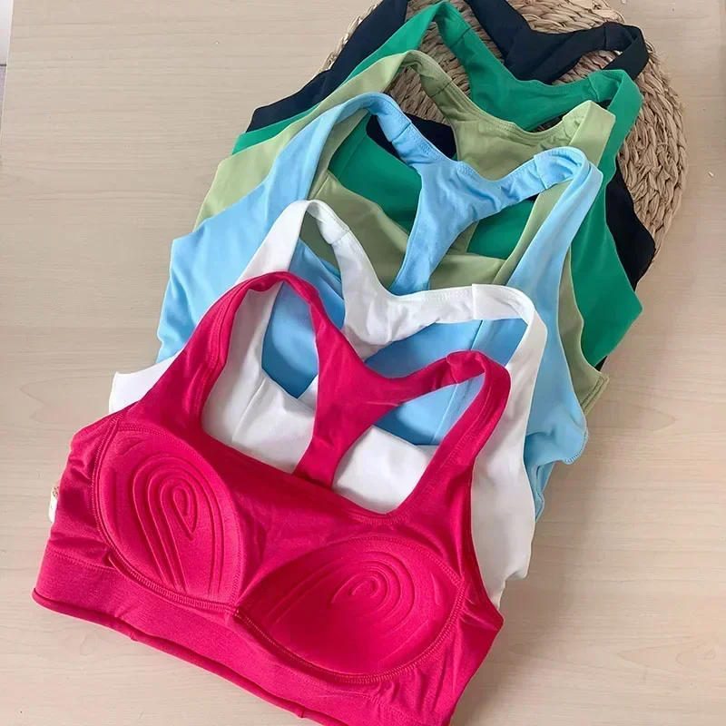 Description Picture 3 of itemLemon Women H-word High Elasticity Shock-proof Sports Bra Fixed Chest Pad Yoga Underwear Fitness Running Sports Vest Top