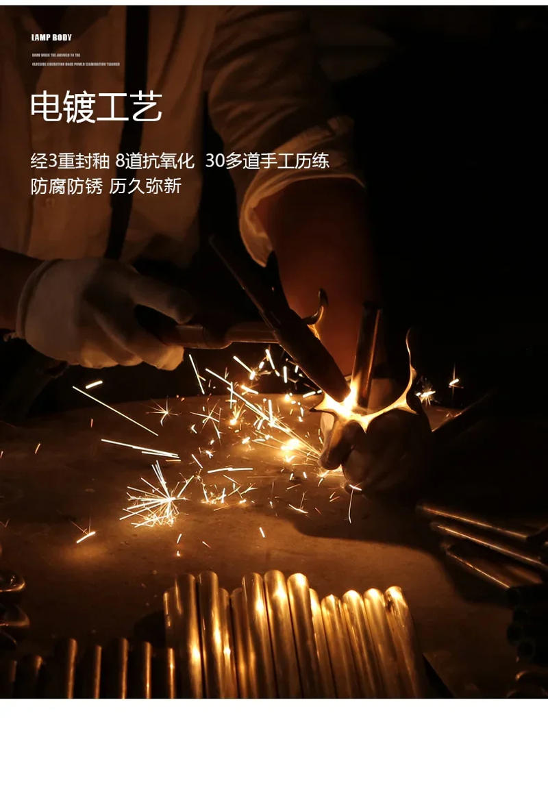 Description Picture 6 of itemLight luxury long strip restaurant crystal chandelier designer modern personality minimalist art dining room led one word lamps