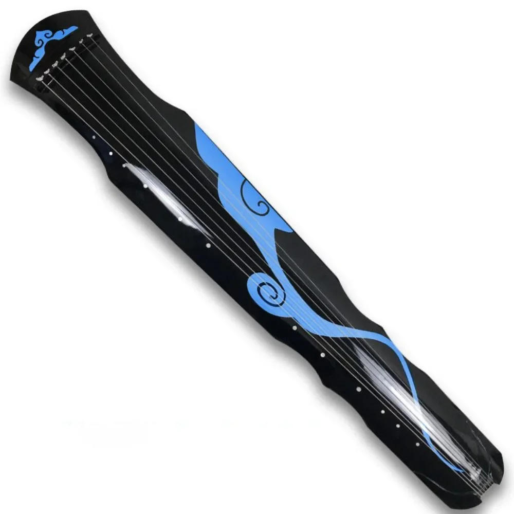 Description Picture 4 of item7 Strings Guqin Handmade Wood Guzheng 123cm Beginner Guqin Zither Stringed Instruments Traditional Chinese Music Instrument Gift