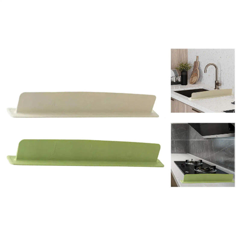 Description Picture 2 of itemKitchen Sink Splash Guard Splash Protector with Suction Cup Water Baffle for Household Bathroom Washbasin Island Dish Washing