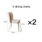 2 dining chairs