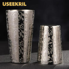 Bar Cocktail Shaker Boston Shaker Stainless Steel Engraving Shaker Bar Accessory Bartender Tools For Home And Bar